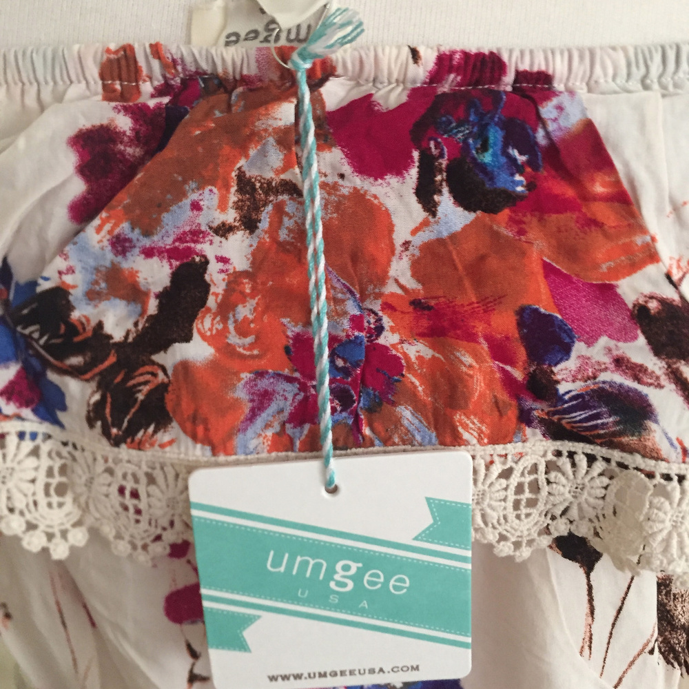 NWT Our Popular Summer Maxi Umgee PinkRoyal W/Lace - Picture 5 of 5